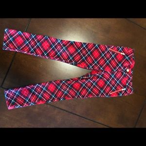 Girls plaid pants